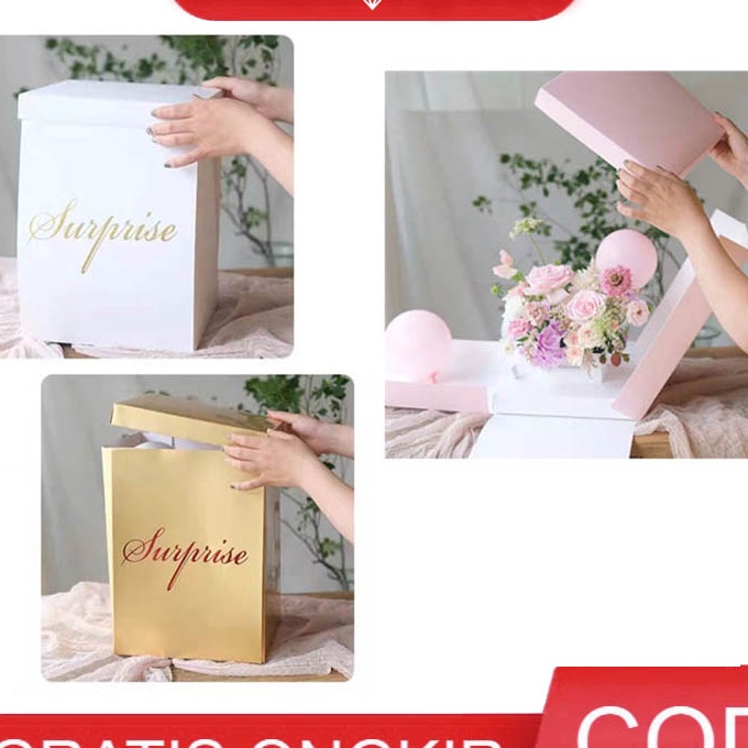 

Gila Suprise Box Giftbox Kado Hampers Kotak bunga balon GB32