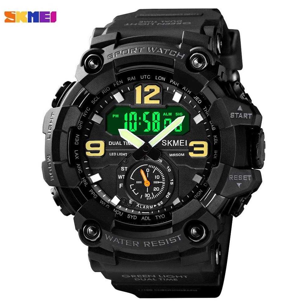 TERBATAS SKMEI Jam Tangan Analog Digital Pria  1637SKMEI Jam Tangan Analog Digital Pria  1637