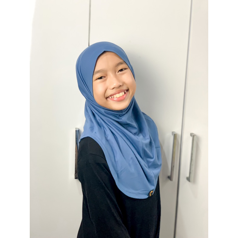 jilbab Mazaya, bergo  Mazaya, jibab anak katun, jilbab kaos anak, jilbab anak tanpa pet, bergo anak