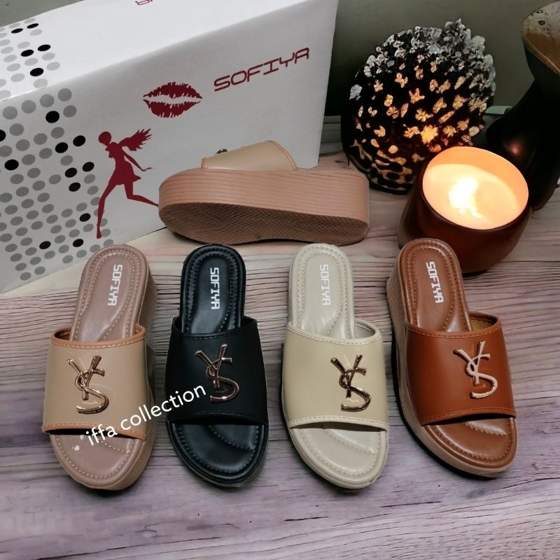 sandal wedges sofiya terbaru hels 5cm