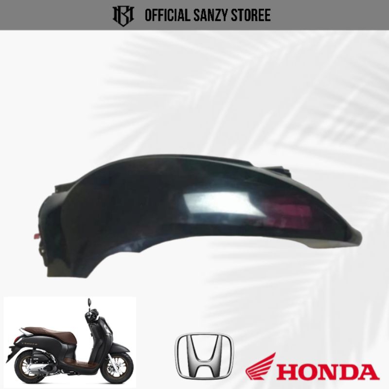 BODY SAMPING SCOOPY DONAT NEW KIRI - KANAN 2021- 2023 SPORTY PRISTAGE WARNA HITAM ORIGINAL