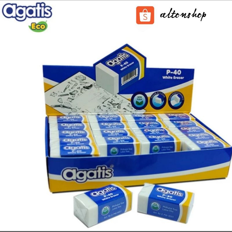

Agatis Penghapus/Eraser/Hapusan agatis putih kecil-1pack TERMURAH
