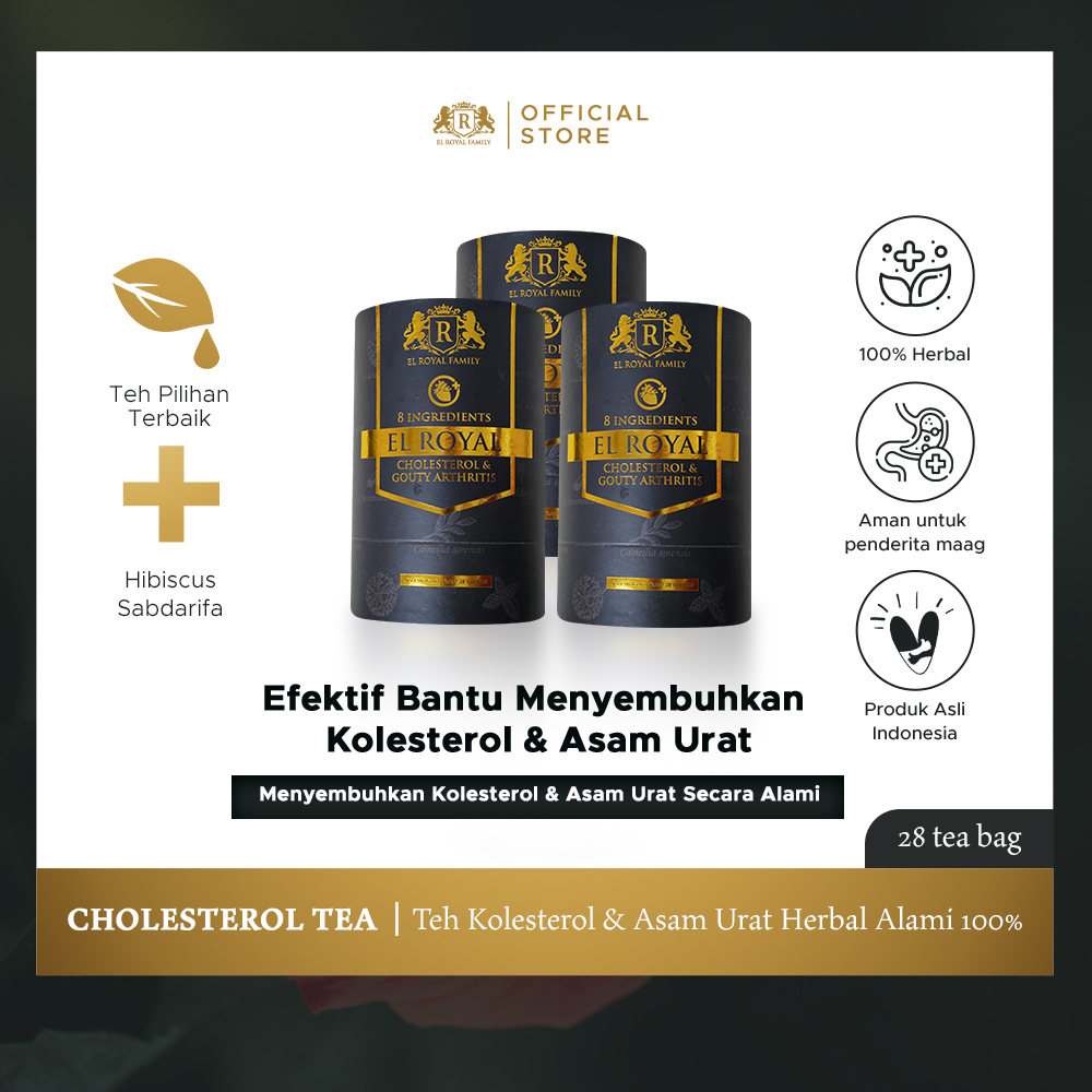 

El Royal Cholesterol & Gouty Arthritis - Kolesterol dan Asam urat 3PCS