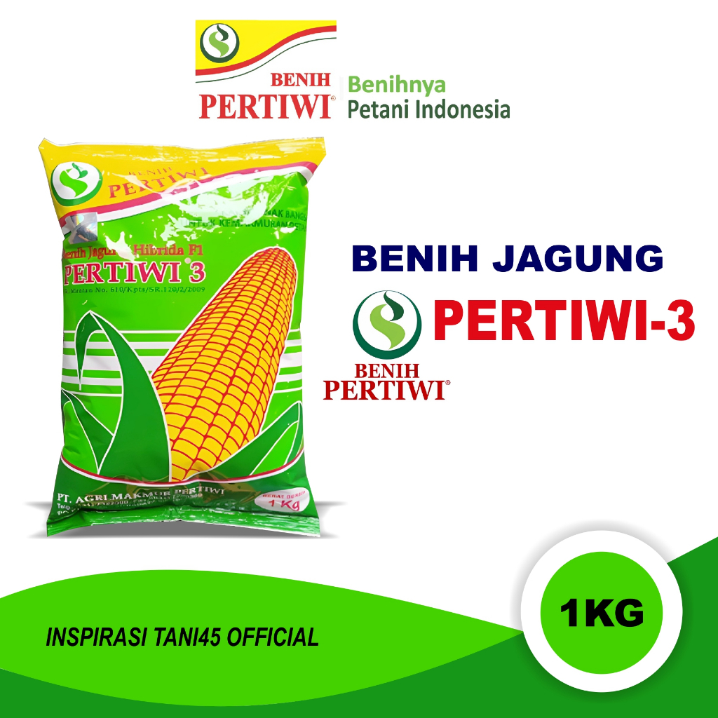 [COD]Benih Jagung Hibrida Pertiwi 3 Kemasan 1Kg/Benih Jagung Pertiwi 3 1kg/Benih Jagung Pertiwi 1 kg
