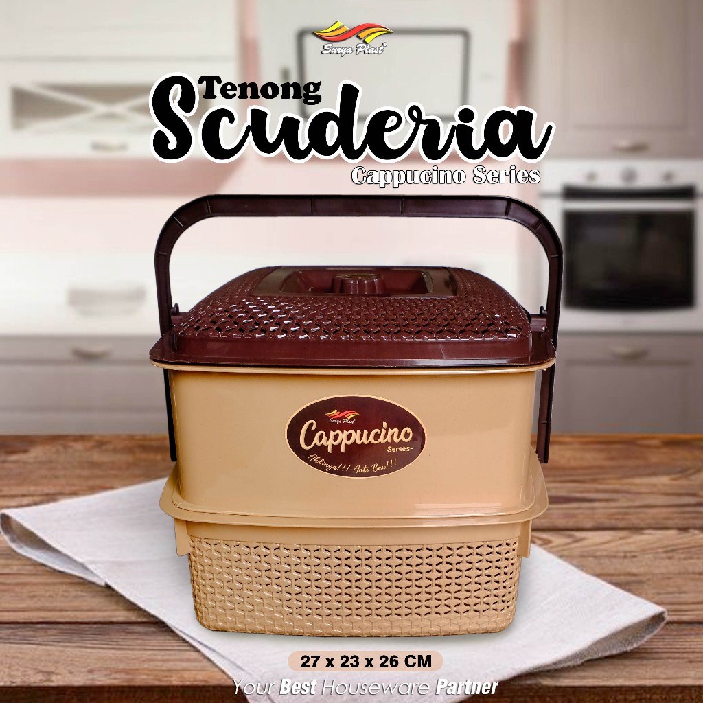 Tenong SCUDERIA Surya Plast | Tenong Hajatan Plastik | Tenong Berkatan Segi | Tenong susun 2 dan ten