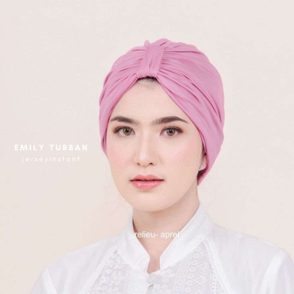 [COD] (emily - RELIEU) 20+warna • emily turban instant jersey - turban wanita dewasa bahan jersey - 