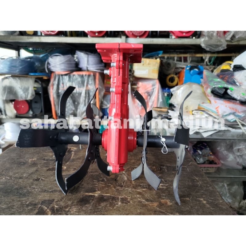 Tiller Head 328 segi 4, untuk mesin pemotong rumput tipe BG328, gear case segi 4. Produk aksesoris u