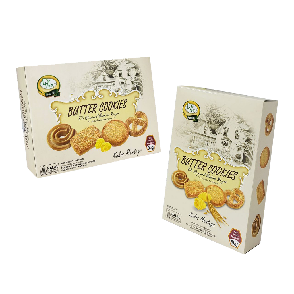 

DENEX BUTTER COOKIES KEMASAN BOX 90GR COCOK UNTUK HAJATAN