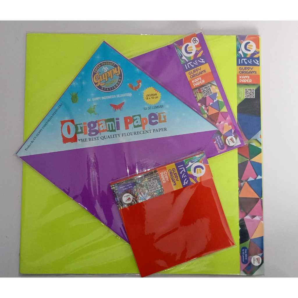 

Kertas Lipat Guppy / Kertas Origami 1 Sisi ( 50 lembar )