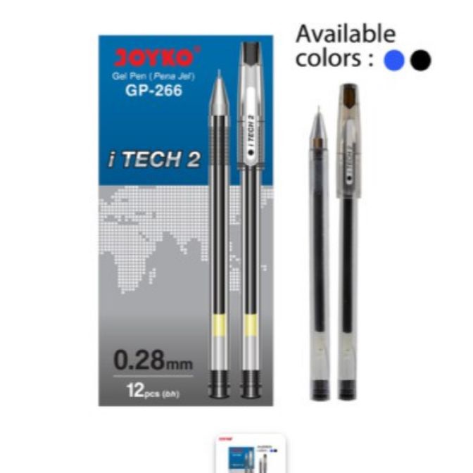 

Terbatas Pulpen Joyko Gp 266 Itech 2 28mm 1pak12pcs
