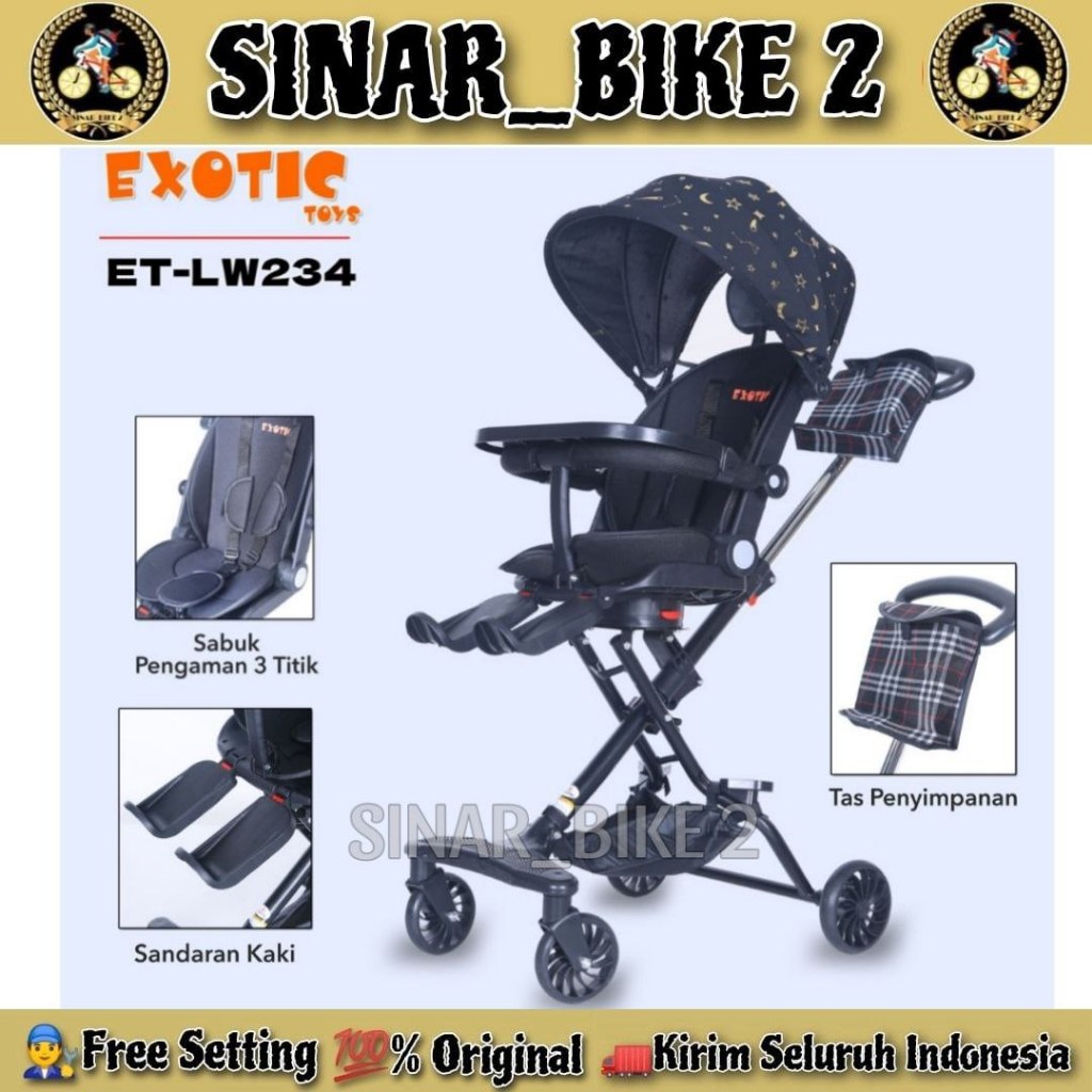 Baby Stroller Exotic LW 234 Kereta Dorong Bayi