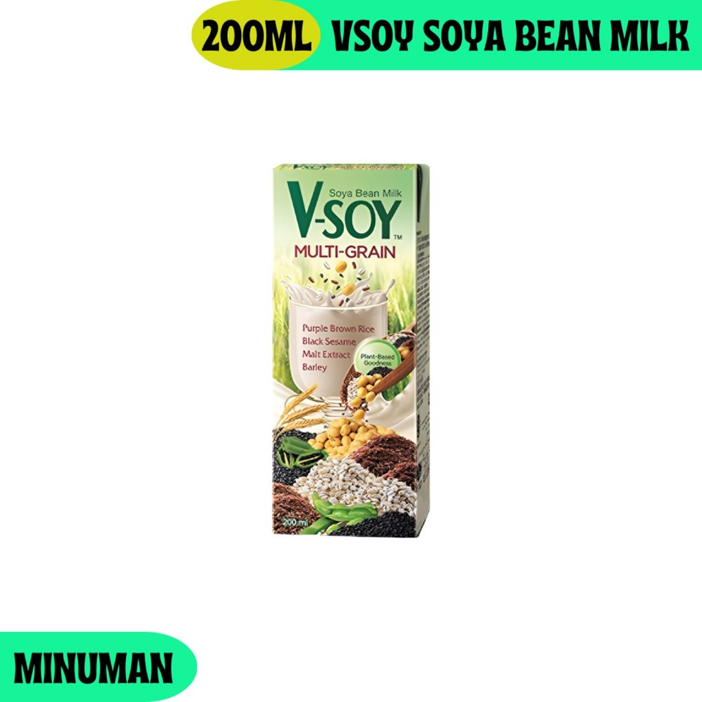 

V Soy Minuman Susu Kedelai Soya Bean Milk Multi Grain