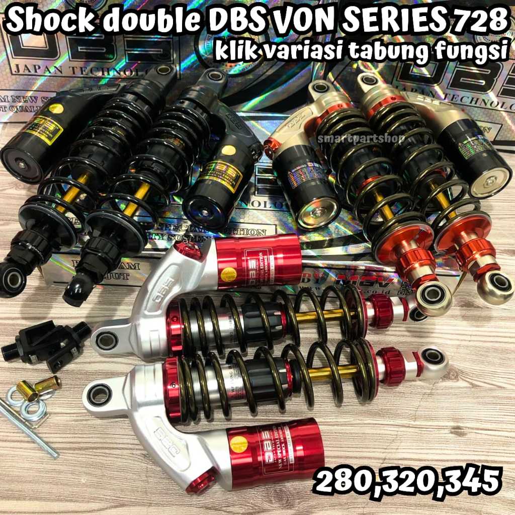 Shockbreaker skok shock Tabung VON SERIES 728 DBS Copy RCB 280mm 320mm 340mm DBS shock CB GL Bebek J