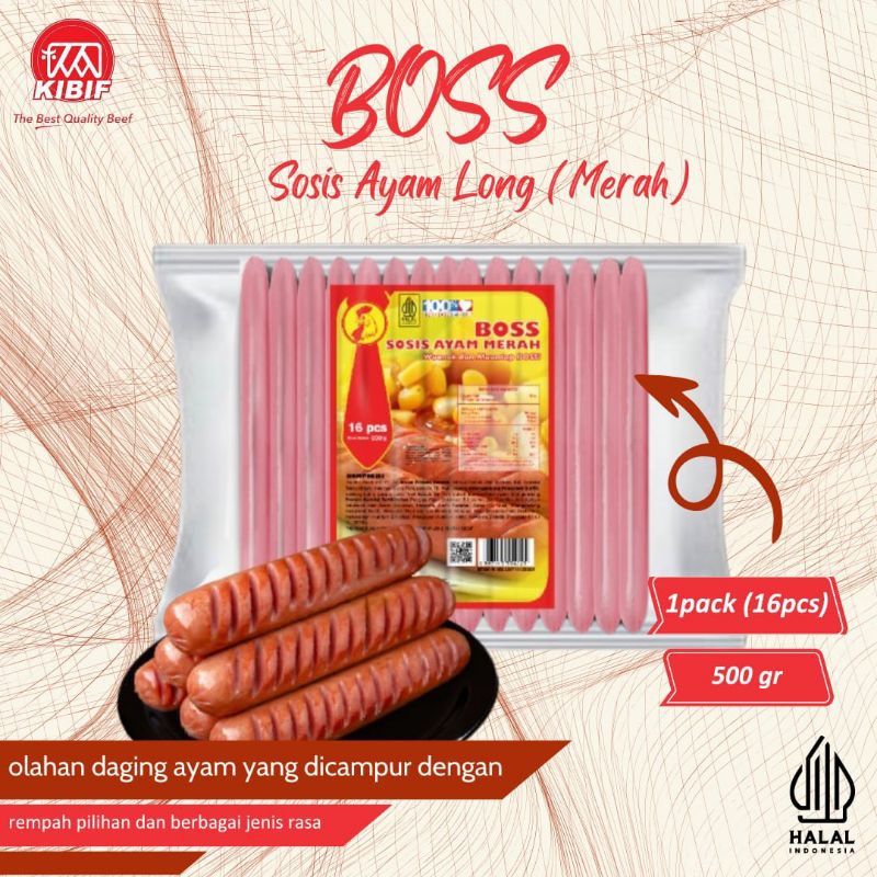 

BOSS Sosis Ayam Long Merah @ 16 500gr