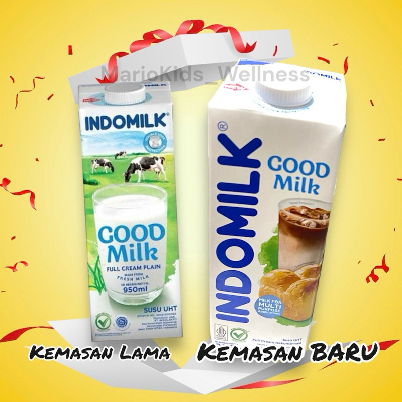 

TERMURAH Indomilk UHT Full Cream 1 Liter , 950ml