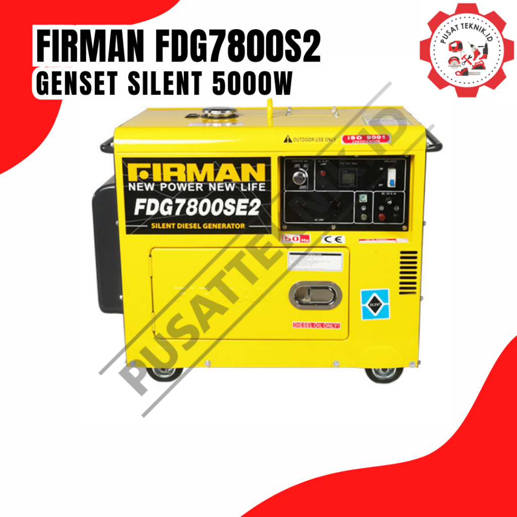 GENSET SILENT FIRMAN FDG 7800 SE2 GENSET SOLAR 5000W FIRMAN
