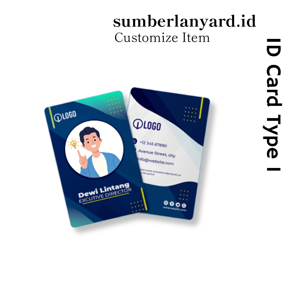 

SL.ID Name Tag Id Card Customize - Id Card Type 1