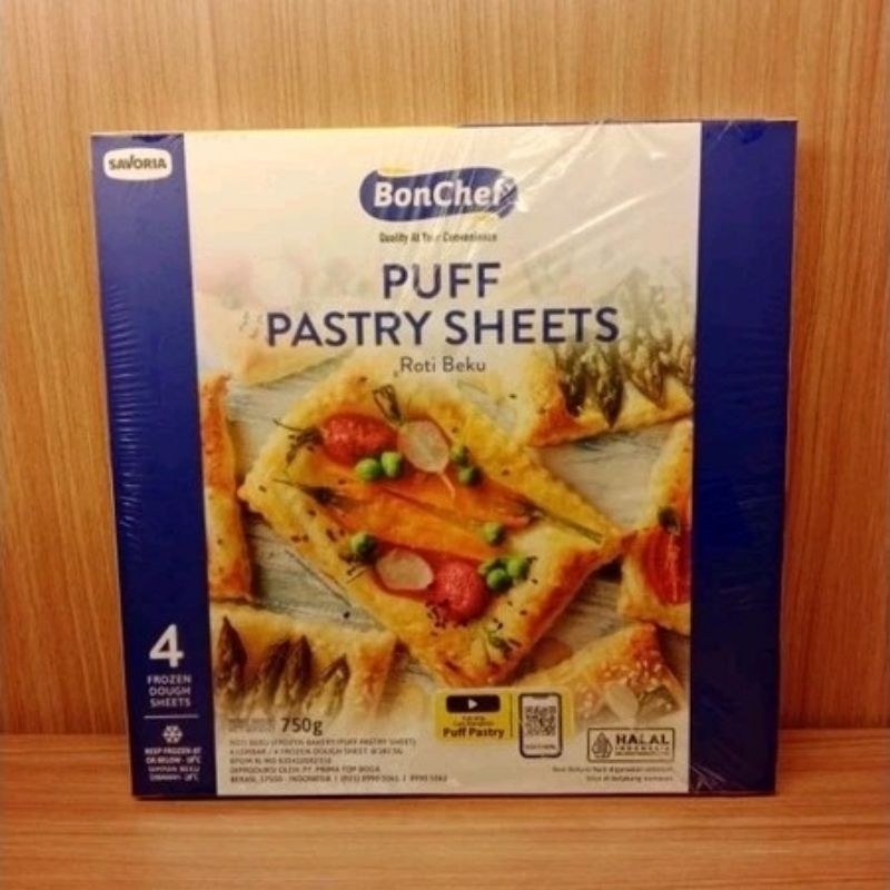 

Bon Chef Puff Pastry Sheet | kulit puff 750gr/Danish Bonchef 750gr/Bonchef Puff Pastry