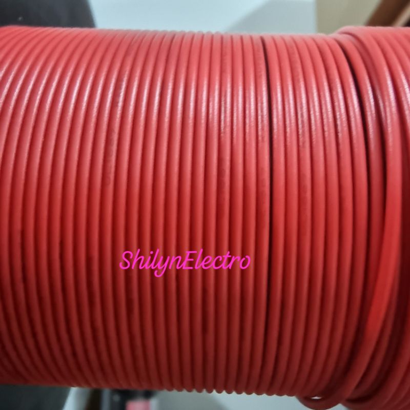 1 METER KABEL AWG 22 SERABUT TEMBAGA PUTIH  AWG22 LISTRIK AUDIO