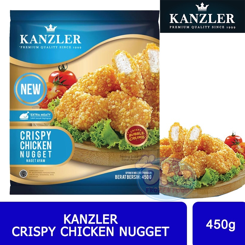 

Kanzler Crispy Chicken Nugget Naget Ayam Kemasan 450 Gram