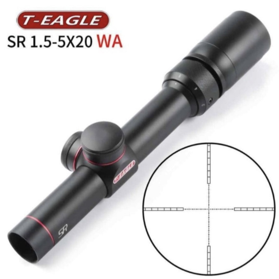 RB TELESKOP T-EAGLE 1.5-5x20 buntung terbaru