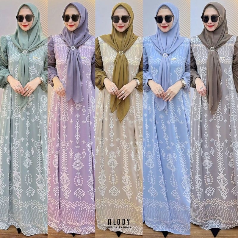 READY MODEL DRESS GAMIS YOLANDA VOL 2 BESTSELLER TERBARU BY ALODY FASHION ORIGINAL