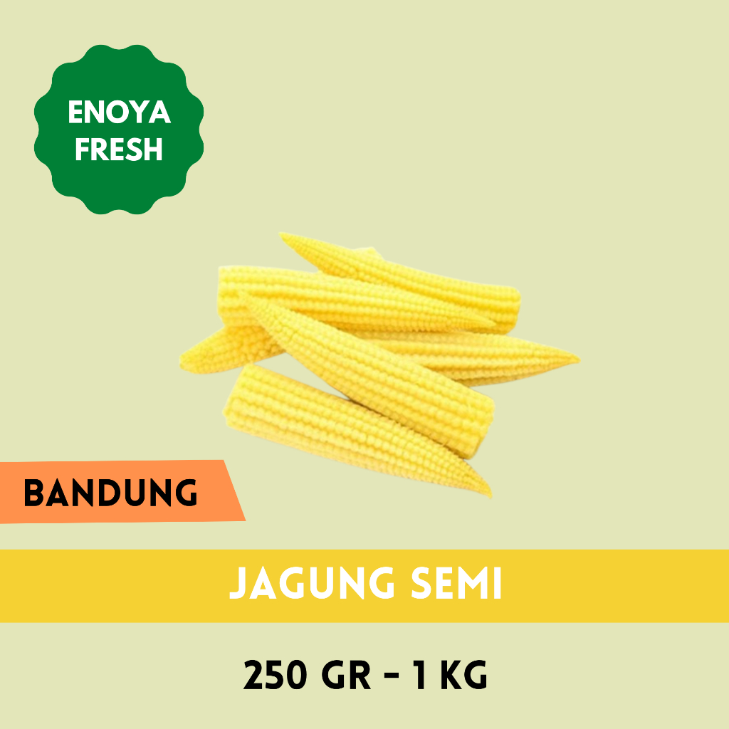 

Jagung Semi Baby Corn 250 gr - 1 kg Bandung