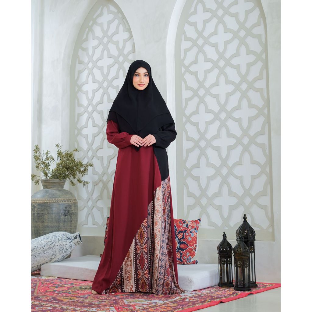 Haniyah Set Gamis Syari Edisi Lebaran Couple by Soleil Indonesia