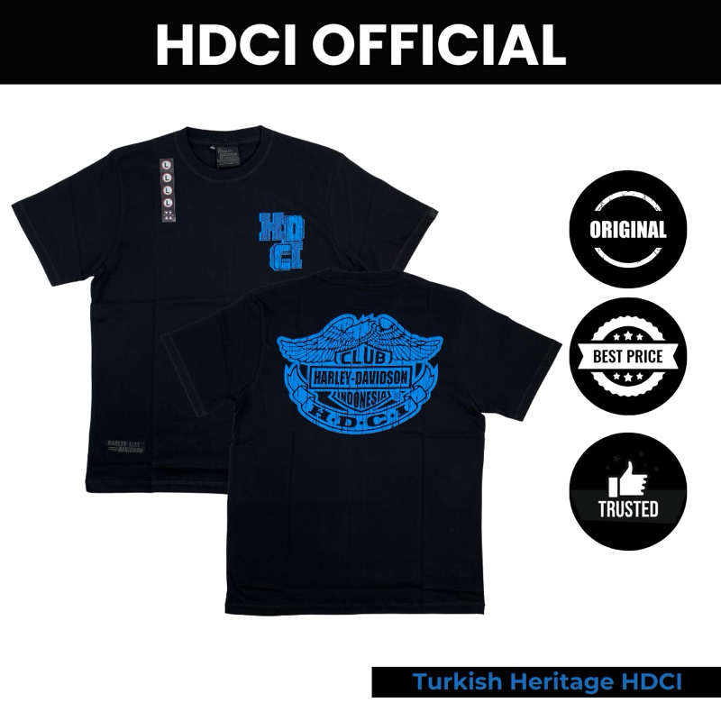 Kaos Pendek Heritage Turkish Harley Davidson Club Indonesia Official Merchandise