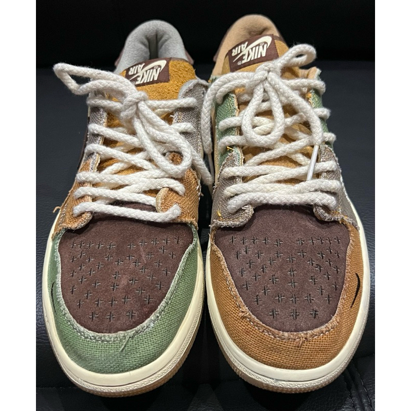 FOR SALE : RARE ITEM Preloved N I K E A.I.R Jordan 1 Retro Low x Zion Williamson 'Voodoo'  Size : 42