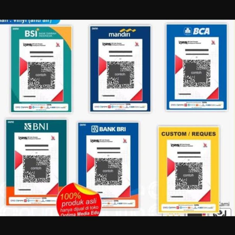 

STIKER BARCODEIN QRIS CUSTOM