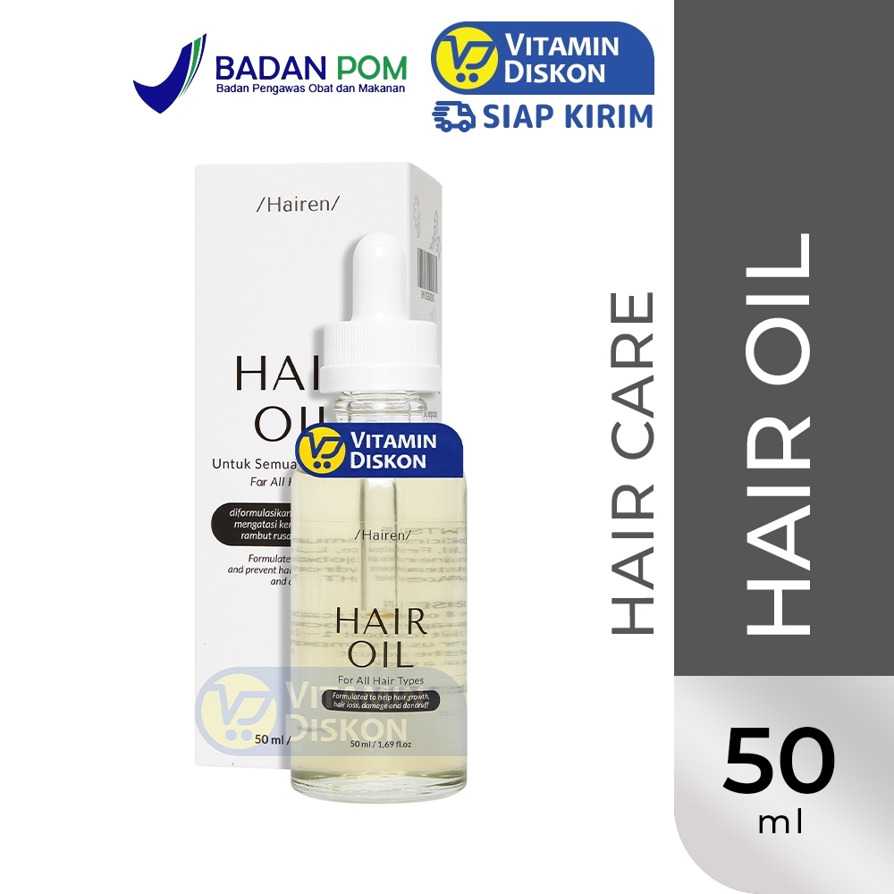 HAIREN PAKET UNTUK RAMBUT LEBAT DAN SEHAT (HAIR SERUM + HAIR MASK)