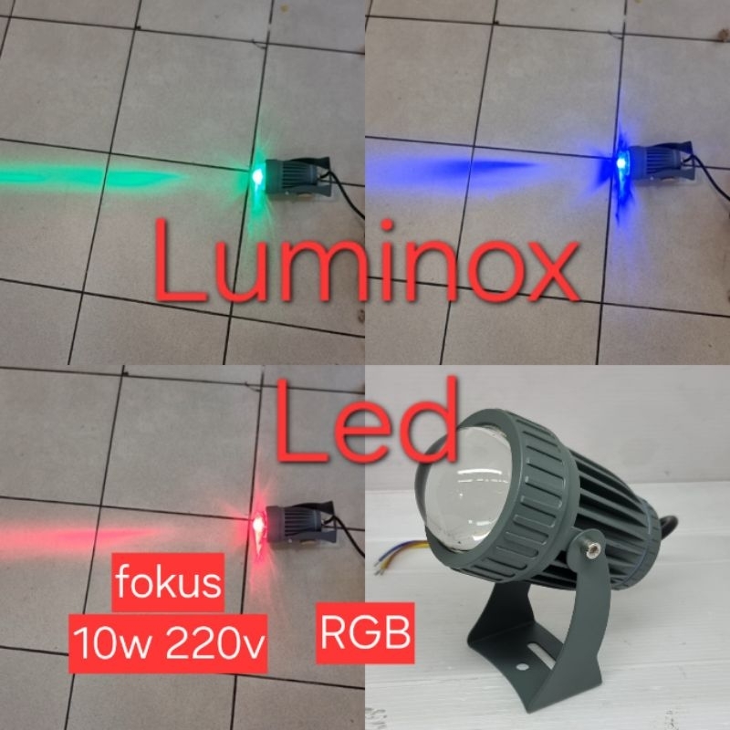 lampu tembak led fokus 10watt 10 w / sorot gedung tower tugu 10 watt 10 w RGB CREE 220volt outdoor