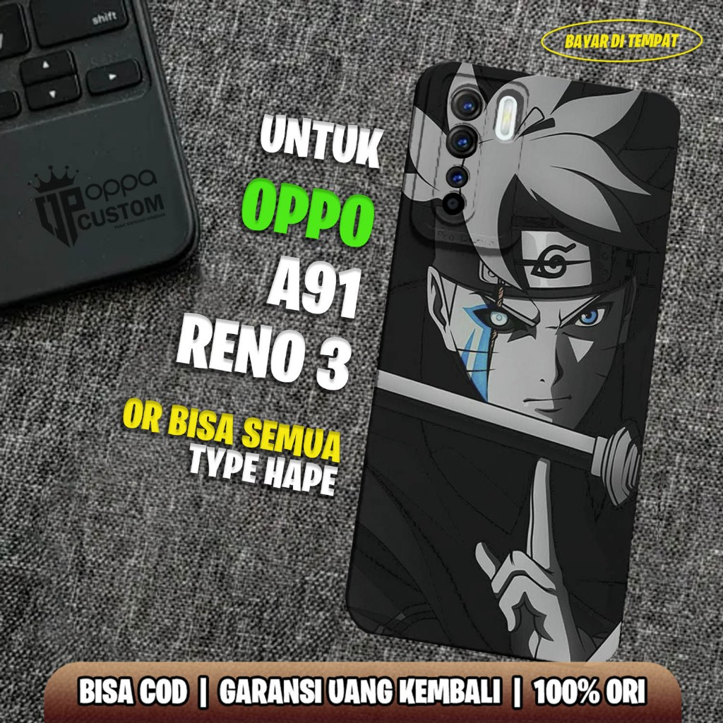 Case Oppo Reno 3 / Oppo A91 - Casing Oppo Reno 3 / Oppo A91 - ( ANIME NARUTO ) - Case Hp - Casing Hp