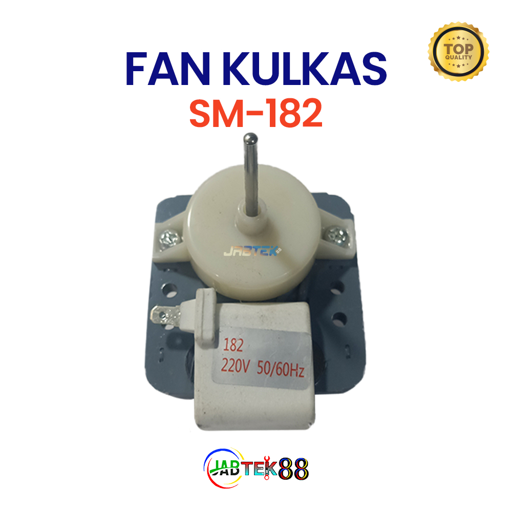 MOTOR FAN KULKAS 182 / DINAMO KIPAS KULKAS MULTI UNIVERSAL 182 / KIPAS KULKAS 2 PINTU SM 182  SANYO