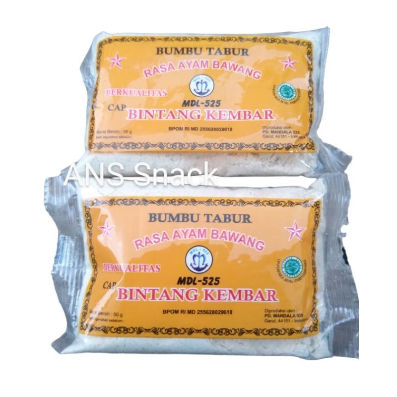 

BUMBU ATOM BINTANG / BUMBU TABUR BINTANG KEMBAR / AYAM BAWANG / BERAT 50 gram