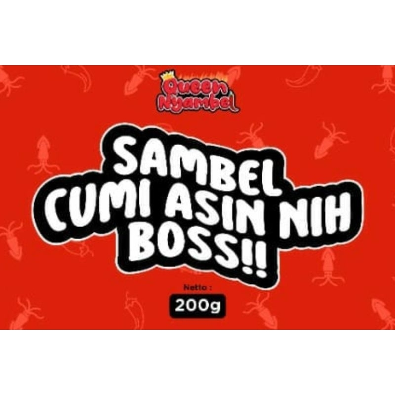 

Sambel cumi asin nih boss!!