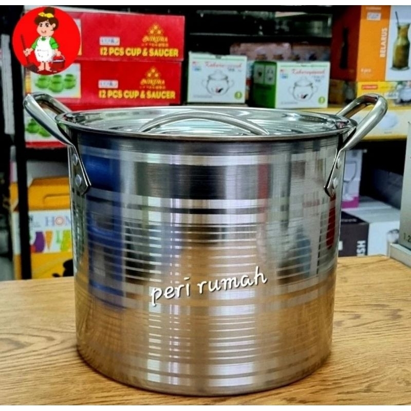 Panci Stainless 22cm Stock Pot 555
