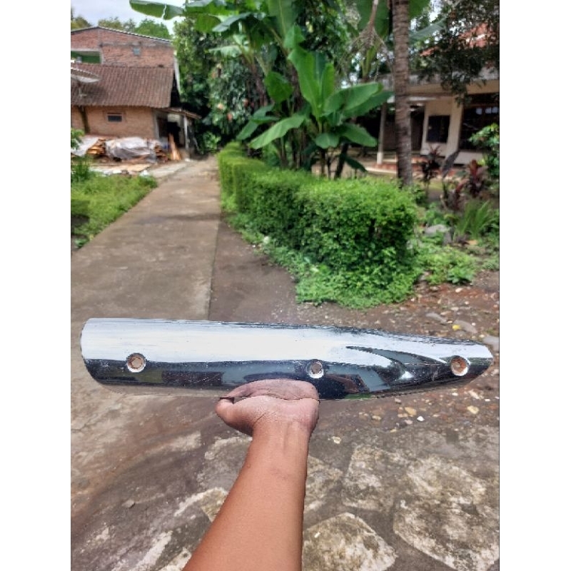 Tameng Knalpot Pelindung Knalpot Kawasaki Zx 130 Zx Original