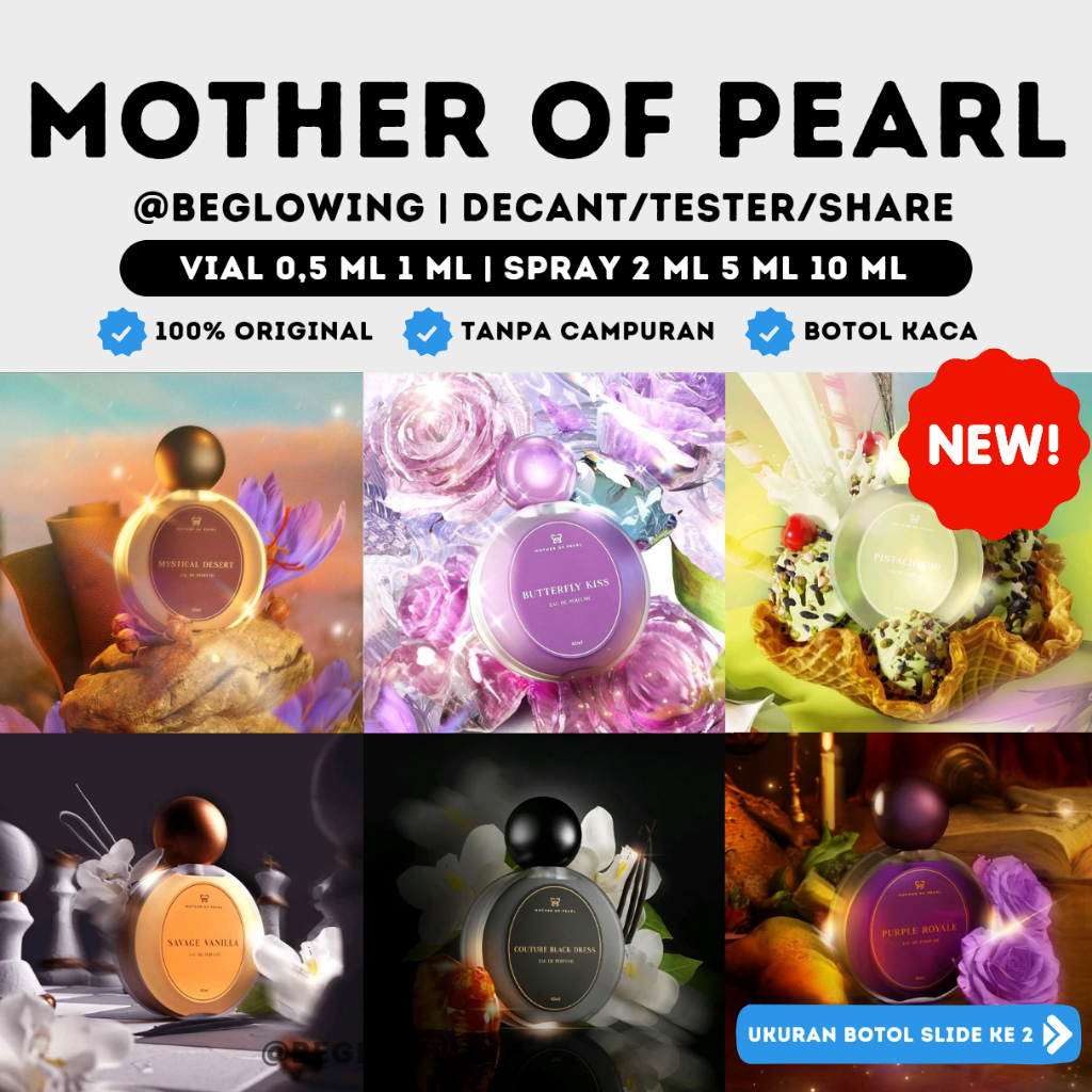 Decant - Mother of Pearl Perfumery MOP Tasya Farasya Pistachi Oh Purple Royale Tobacco Desire Savage