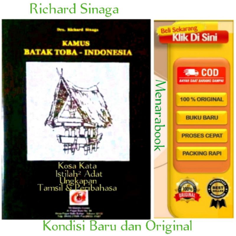 KAMUS  BATAK TOBA INDONESIA - RICHARD SINAGA