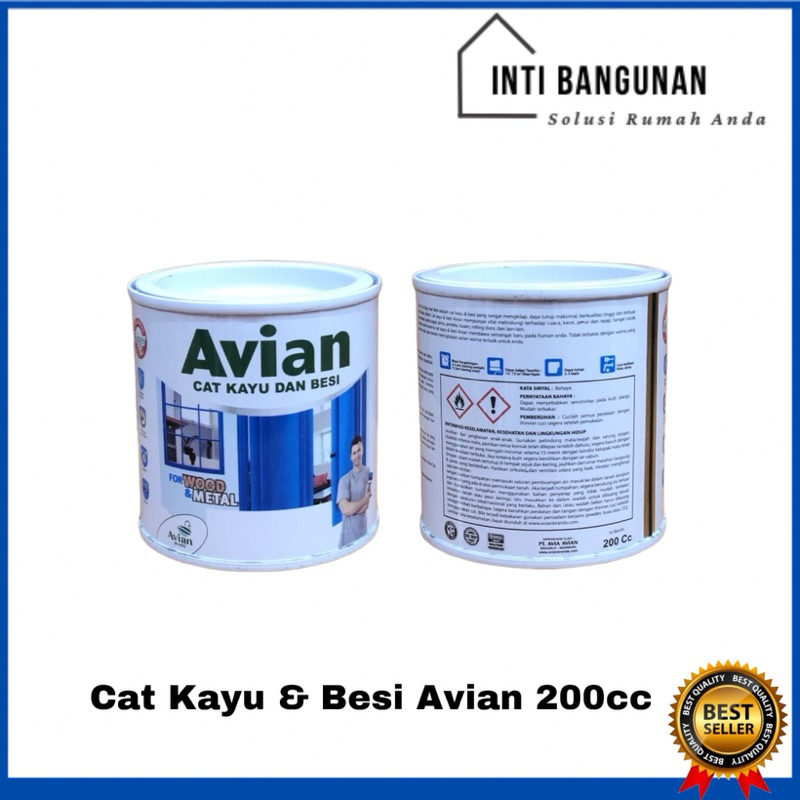 Cat Kayu Besi Avian 200cc 200 cc Cet Minyak Kusen Kaleng Kecil