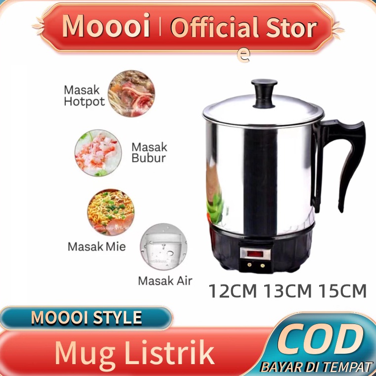 MOOOI Teko Stainless Listrik Mug Listrik  Teko Elektrik 121315cm