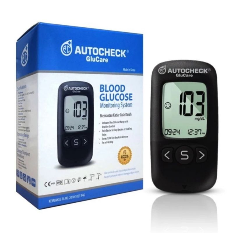 Alat Cek Gula Diabetes Autocheck Glucare