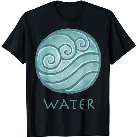 BAJU KAOS Aang Avatar The Last Airbender Painted Water Element T-Shirt
