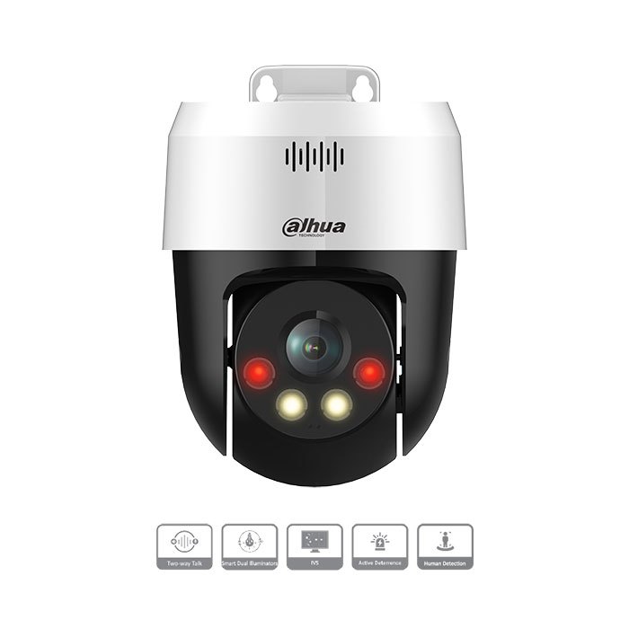 DAHUA SMART DUAL LIGH 5MP PTZ . PTZ IP CAMERA DAHUA 5MP KAMERA CCTV 360 POE ONVIF FULL COLOR AUDIO