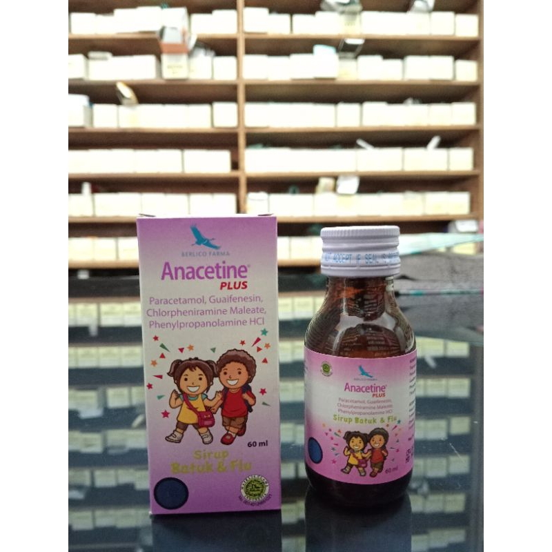 ANACETIN PLUS 60ML/ OBAT BATUK PILEK ANAK/ DEMAM BATUK PILEK ANAK