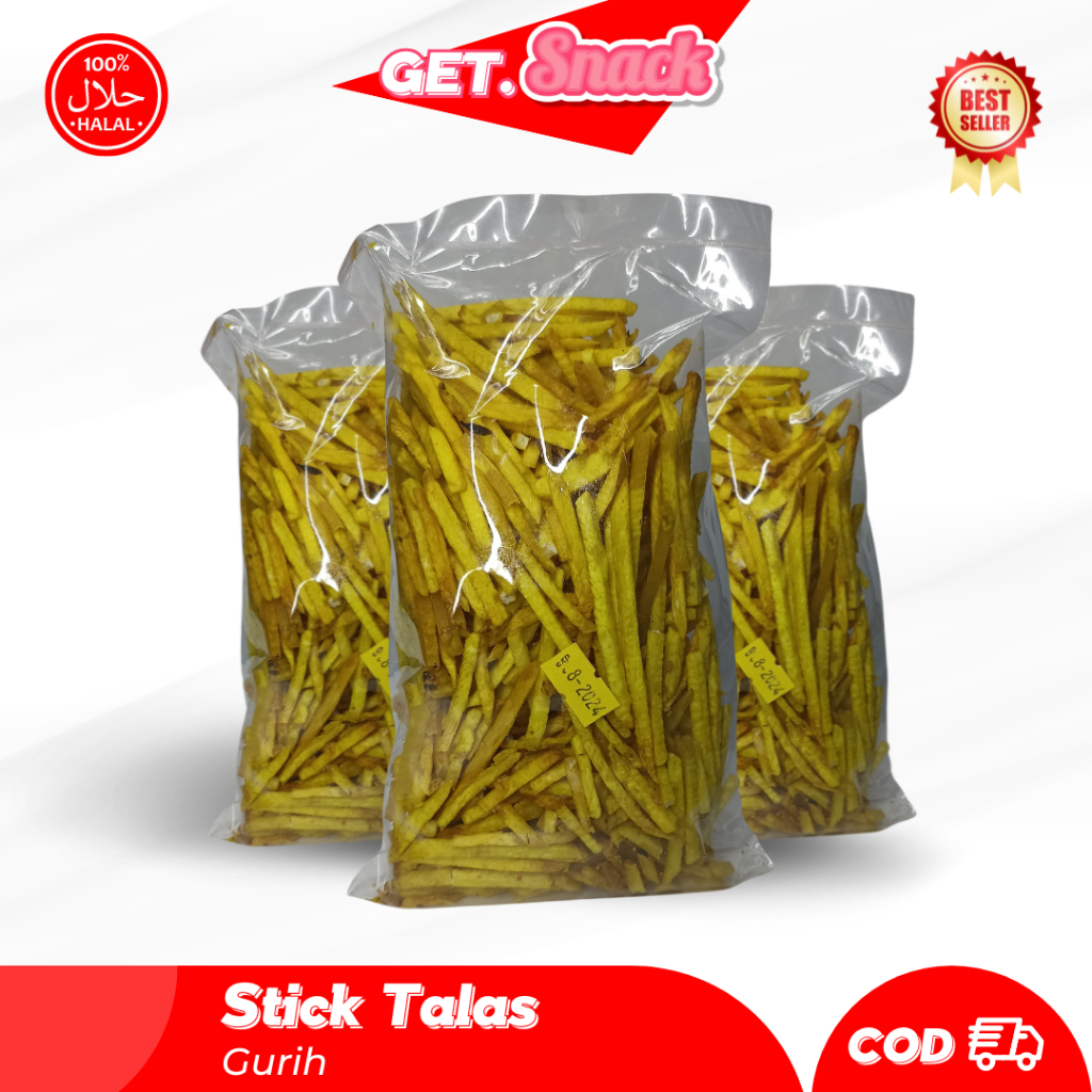 

Stik Talas Keripik Talas Bogor Camilan Tradisional Cemilan Asin Makanan Ringan Snack Tales Kemasan 160 Gram Gurih Renyah Murah