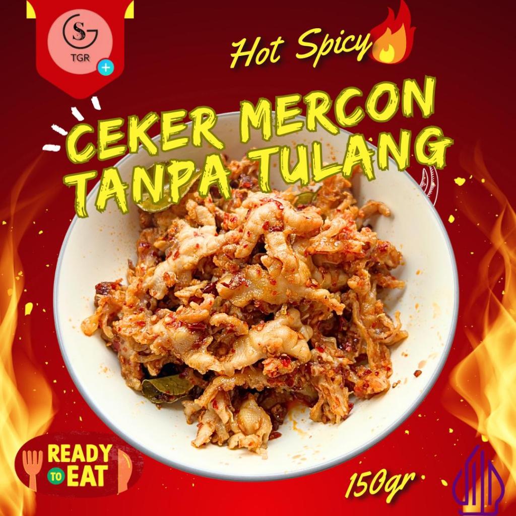 

.Ceker Mercon 150gr Siap Makan Tanpa Tulang