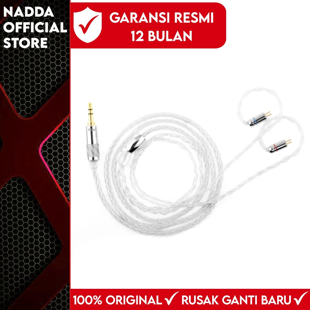 TRN T3 8 Core Pure Silver Cable For KZ EDX KZ ZSN PRO X KZ ZST X KZ ZSN PRO KZ DQ6 KZ ZS3 QKZ VK4